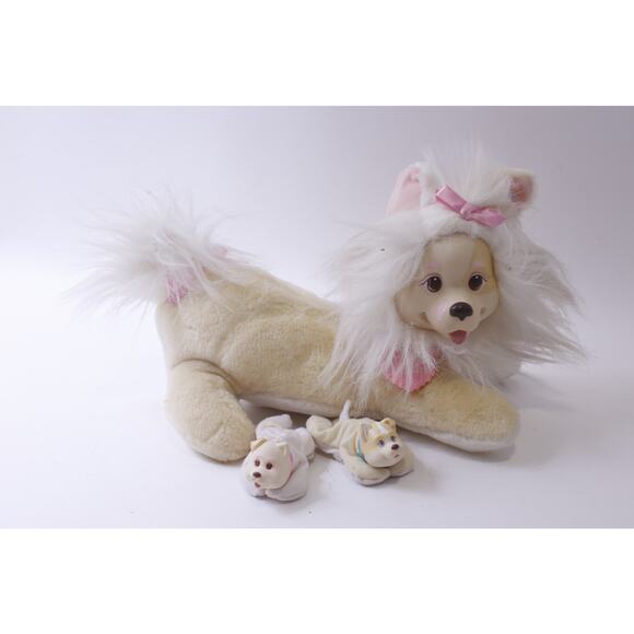 Puppy Surprise, Medium Plush, Mommy, Two Baby Pups, Hasbro, ~ 241211-WH M-17-02 - Picture 1 of 3